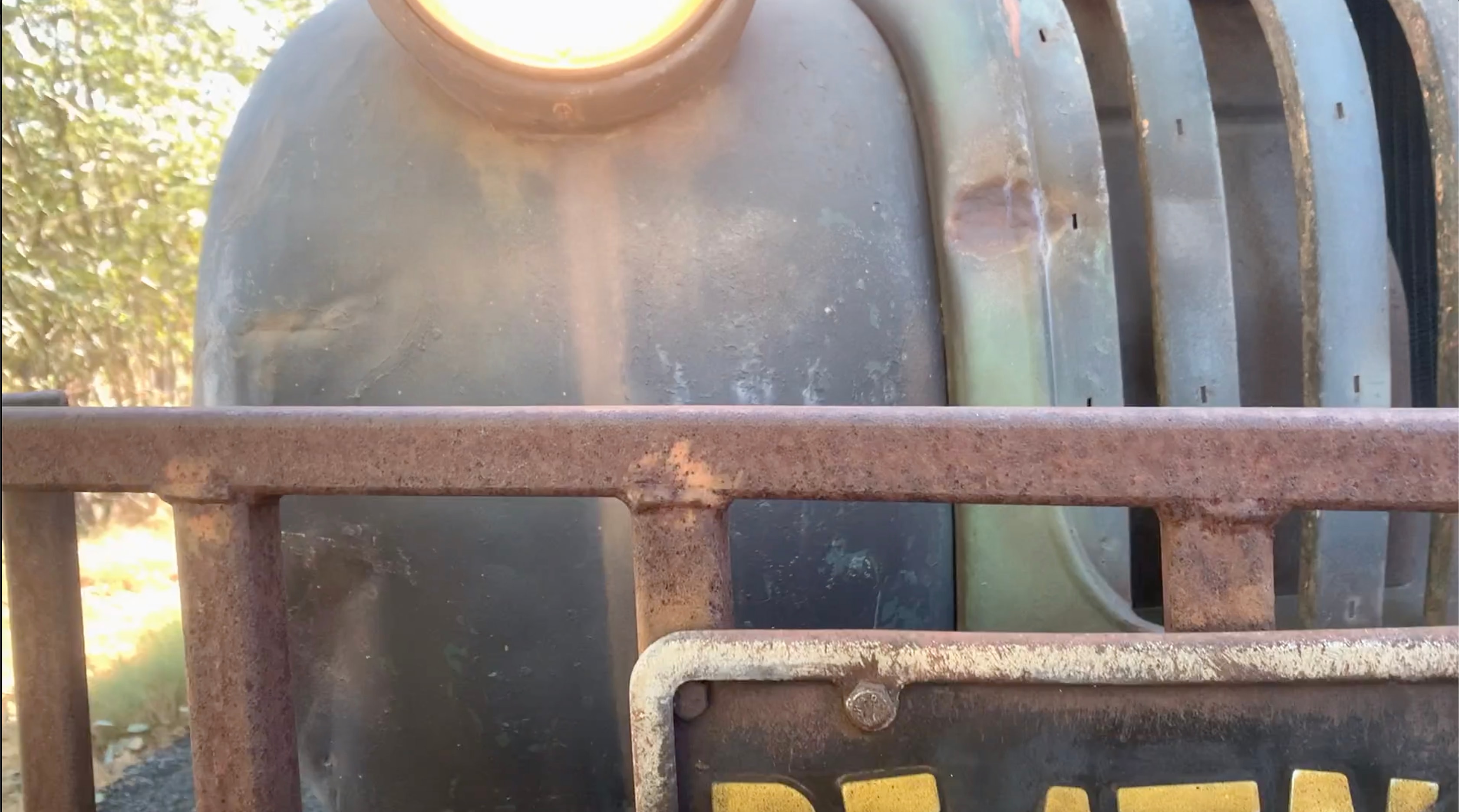 Truck body panel rust and paint texture